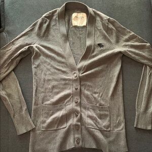Abercrombie & Fitch Charcoal Cardigan
